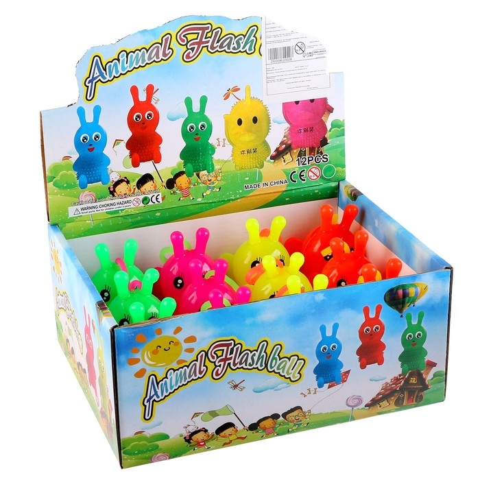 Ёжка &laquo;Бабочка&raquo; световой с пищалкой, цвета МИКС