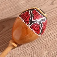 Сувенирный музыкальный инструмент "Маракас" 22,5х5х5 см МИКС цветов