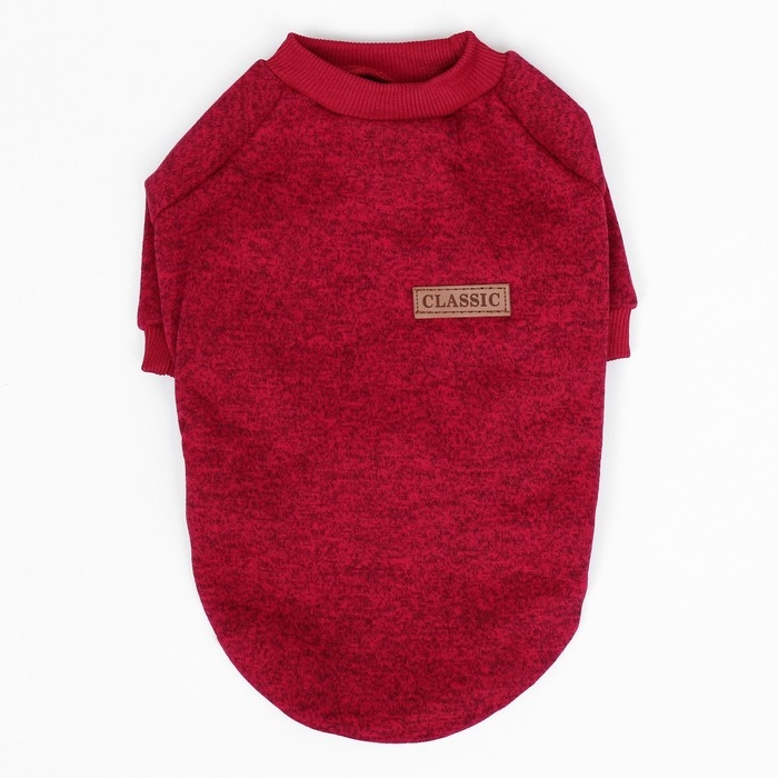 Свитер меланжевый, размер XL (ДС 35, ОШ 32, ОГ 50 см), красный Свитер меланжевый, размер XL (ДС 35, ОШ 32, ОГ 50 см), красный