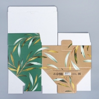 Коробка подарочная сборная, упаковка, &laquo;Present&raquo;, 22 х 15 х 10 см