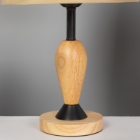 Лампа настольная BayerLux ЭКО "Нина" 1х40Вт Е27 коричневый/черный 27х27х42см