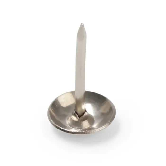 Гвозди ТУНДРА, декоративные, обивочные, 8&times;15 мм, хром, фасовка 50 шт.