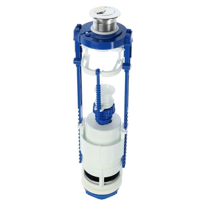 Клапан сливной для бачка унитаза Клапан сливной для бачка унитаза "РБМ" КВ-12.1М, двухуровневая кнопка хром