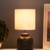 Лампа настольная "Исида" 1х40Вт Е14 темно-зеленый 14х14х28см