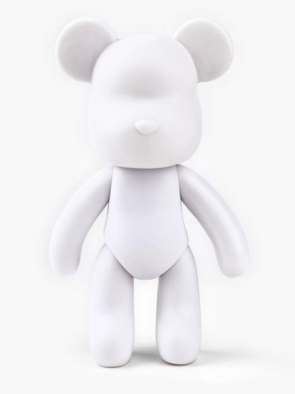 Алмазная мозаика на фигурке с полным заполнением &laquo;Жемчужный мишка стразами&raquo;, белый