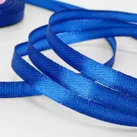 Лента атласная, 6 мм, 23&plusmn;1 м, синяя №40