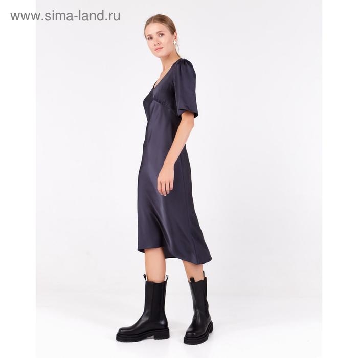 Платье женское MINAKU: Silk Pleasure цвет графит, р-р 46 Платье женское MINAKU: Silk Pleasure цвет графит, р-р 46