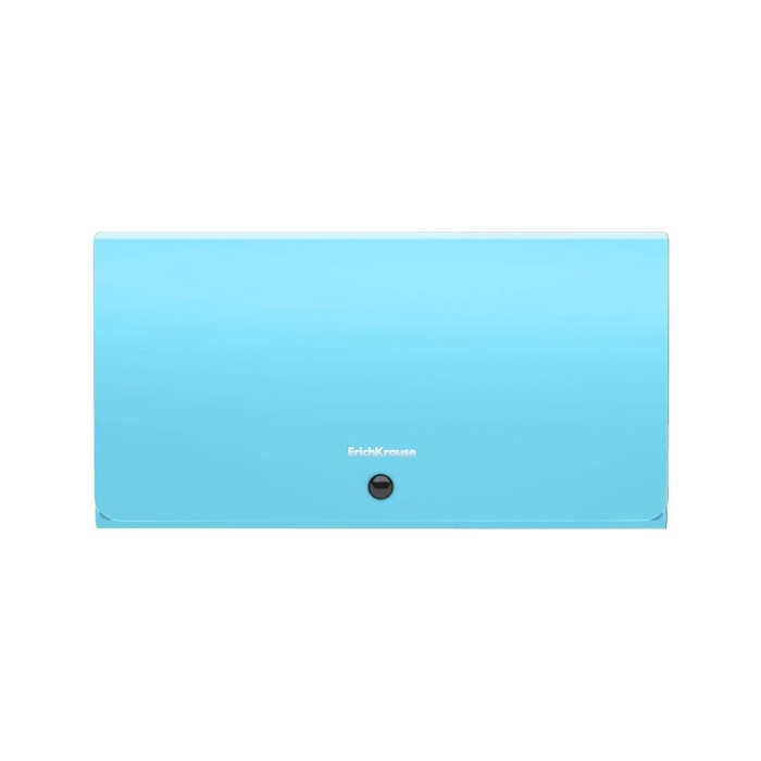 Папка-картотека, 260 х 138 мм (Travel), 12 отделений, 600 мкм, ErichKrause "Diagonal Pastel", на кнопке, тиснение "песок", микс