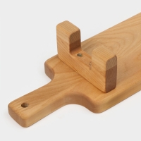 Доска сервировочная с ручкой Adelica, на ножках, 38&times;10&times;6 см, берёза