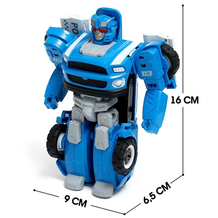 Конструктор винтовой &laquo;Полицейская&raquo;, 2 в 1 робот-машина