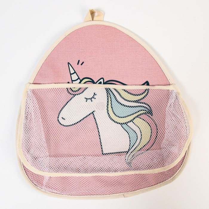Сетка для хранения игрушек в ванной с петелькой &laquo;Единорог&raquo;