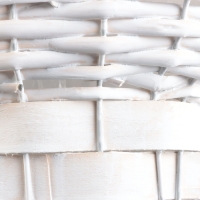 Набор корзин из 3 шт, 35x33xH23/64, 27x25xH21/58, 20x19xH20/53 см, белый, ива