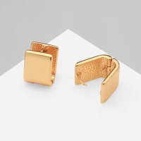 Серьги металл &laquo;Аккорд&raquo; гладкие, цвет золото