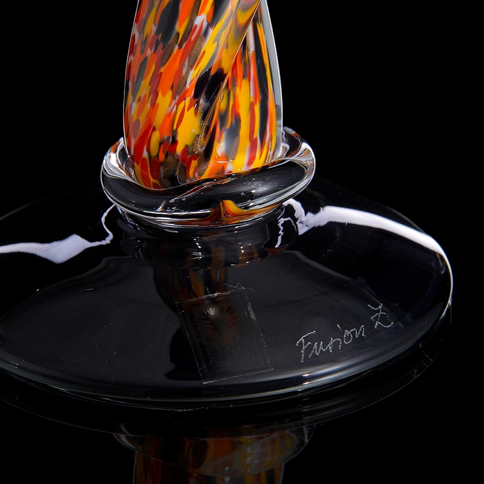 Подсвечник Подсвечник "Helix ", оранжевый, 46 см