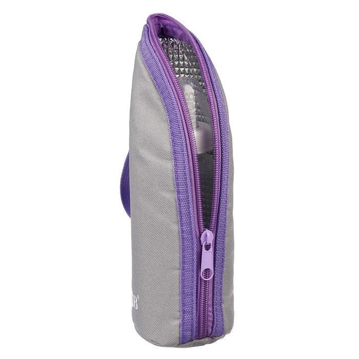 Термосумка для бутылочки M&B на молнии цвет серый/лаванда