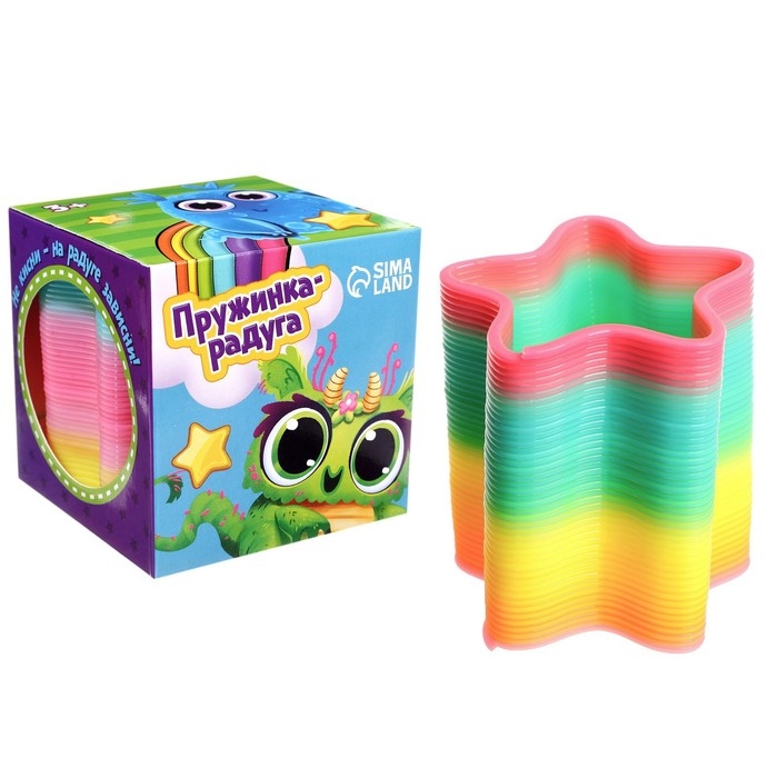 Пружинка - радуга Funny toys &laquo;Улёт!&raquo;, d=5 см, МИКС