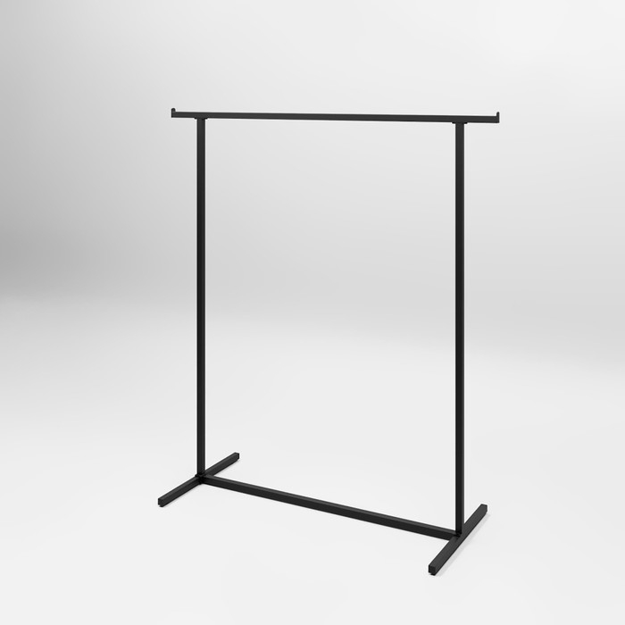 Вешало напольное с выносом 140×50×150 см, цвет чёрный Вешало напольное с выносом 140×50×150 см, цвет чёрный
