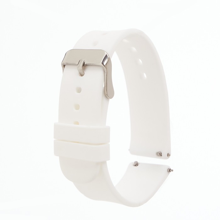 Ремешок для смарт-часов, 20 мм, силикон, белый Ремешок для смарт-часов, 20 мм, силикон, белый