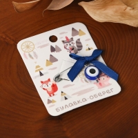 Булавка-оберег «Для ребёнка», 3 см, цвет синий в серебре Булавка-оберег «Для ребёнка», 3 см, цвет синий в серебре