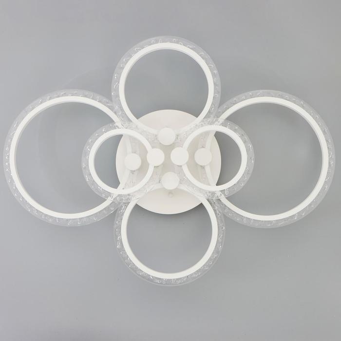 Люстра с ПДУ 71179/6 LED 144Вт диммер 3000-6000К белый 78,5х78,5х13,5 см BayerLux