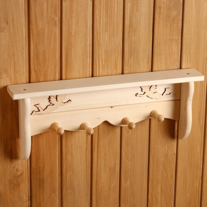 Полка-вешалка &laquo;Уют-Ангелы&raquo; 55&times;22&times;8см