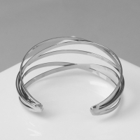 Браслет металл &laquo;Афина&raquo; многослойный, цвет серебро