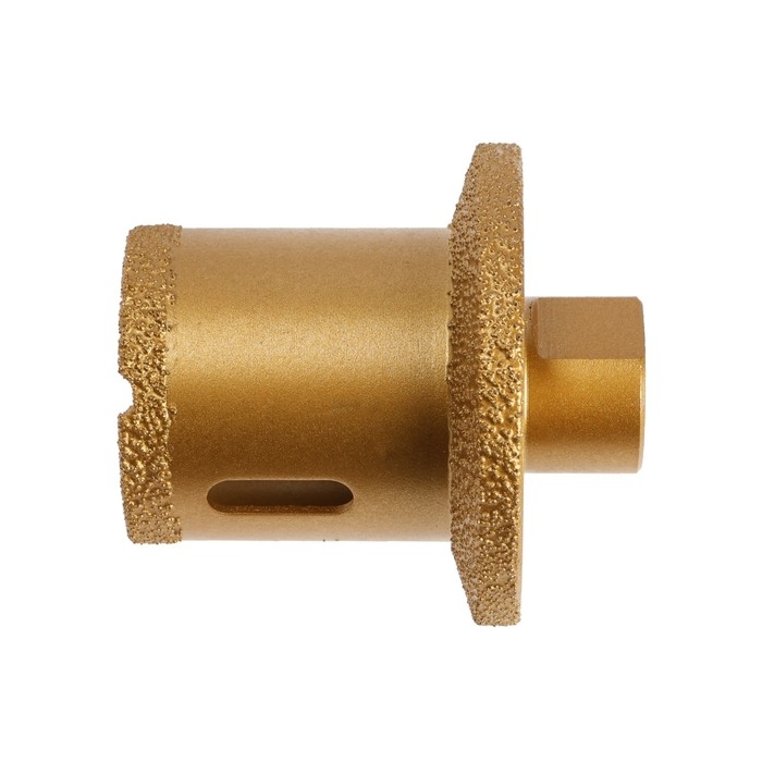 Коронка алмазная ТУНДРА, для УШМ, для отверстий под слив, по плитке, мрамору, 40/60 мм, М14   993530