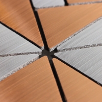 Панель самоклеящаяся 30*30см мягкая геометрия бронза-серебро Панель самоклеящаяся 30*30см мягкая геометрия бронза-серебро