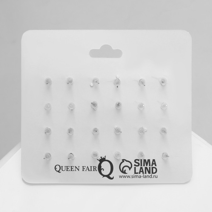 Набор серьги 12 пар &laquo;Принцесса&raquo; бабочки, цветные в золоте