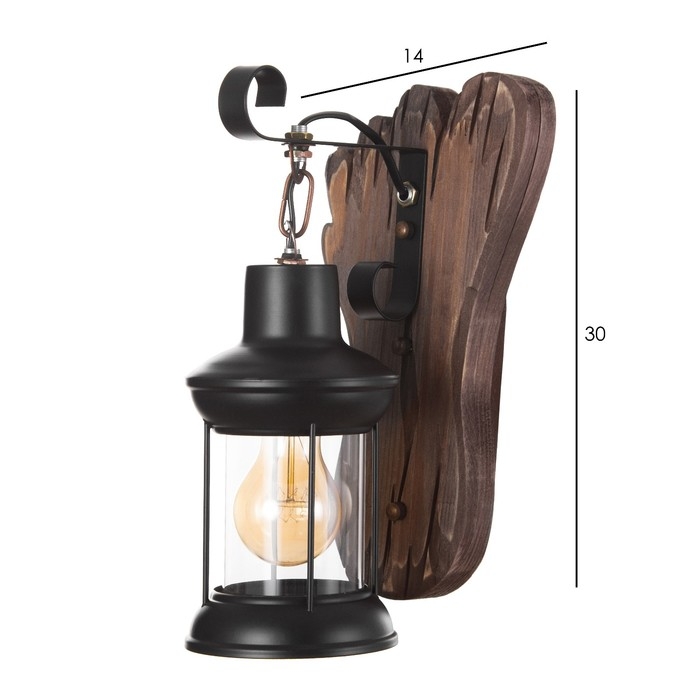 Бра "Стопа" Е27 40Вт черный 30х23х36 см