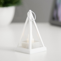 Ночник "Пирамидка" LED 1Вт 3хLR1103 белый 4,5х8х12,5см RISALUX Ночник "Пирамидка" LED 1Вт 3хLR1103 белый 4,5х8х12,5см RISALUX