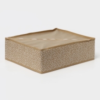 Органайзер для хранения белья Доляна Points, 18 ячеек, 35&times;30&times;12 см, цвет бежевый