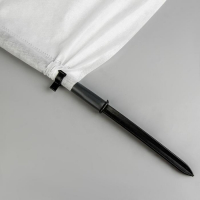 Парник прошитый, длина 8 м, 9 дуг из пластика, дуга L = 2 м, d = 20 мм, спанбонд 35 г/м&sup2;, &laquo;Ленивый&raquo;