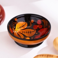 Солонка «Каравай», 7,5×3 см, хохлома Солонка «Каравай», 7,5×3 см, хохлома