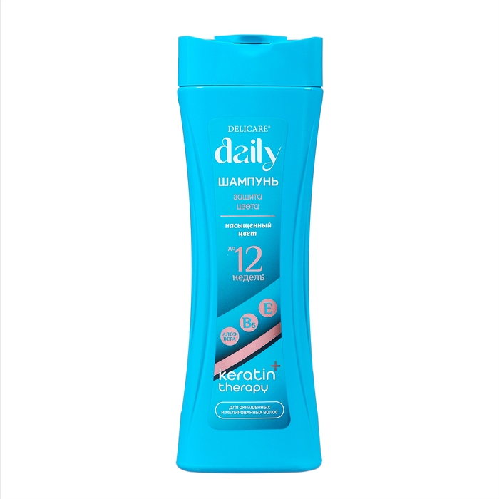 Шампунь для волос Delicare Daily кератин и защита цвета, 600 мл Шампунь для волос Delicare Daily кератин и защита цвета, 600 мл