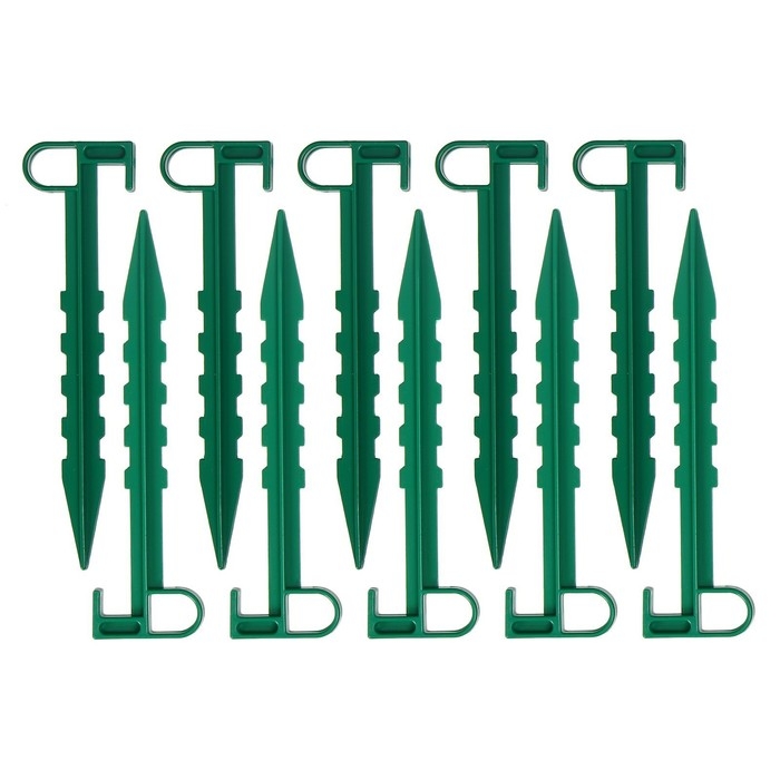 Набор колышков для зажима укрывного материала, h = 14 см, набор 10 шт., Greengo