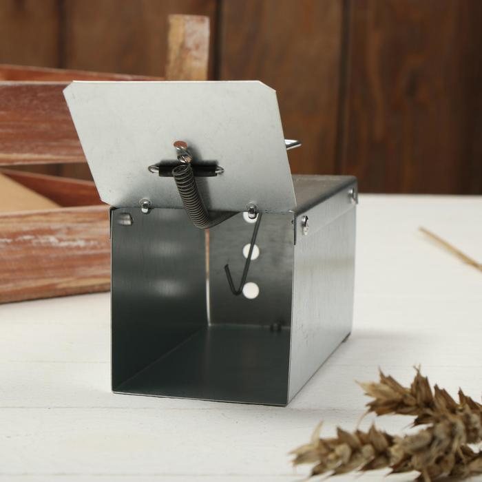 Мышеловка-ловушка, 13 &times; 6 &times; 6 см, металл