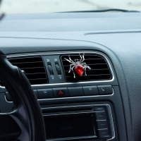 Украшение в дефлектор автомобиля, Паук, ароматизатор, 5.4&times;5.4 см, красный