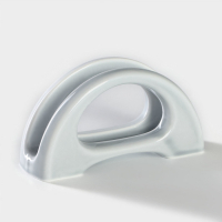 Салфетница фарфоровая &laquo;Акварель&raquo;, цвет светло-серый