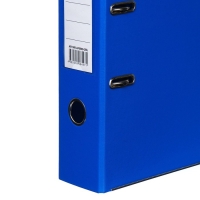 Папка-регистратор А4, 75 мм, Lamark, ПВХ, двухстороннее покрытие, металлическая окантовка, карман на корешок, собранная, синий/синий Папка-регистратор А4, 75 мм, Lamark, ПВХ, двухстороннее покрытие, металлическая окантовка, карман на корешок, собранная, синий/синий