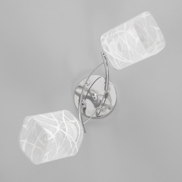 Люстра потолочная Поли 2хE27 40Вт Хром Люстра потолочная Поли 2хE27 40Вт Хром