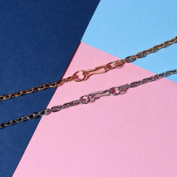 Кулоны &laquo;Неразлучники&raquo; ноты, цвет серебряно-золотой, 50 см