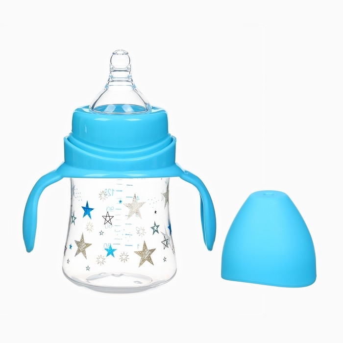 Бутылочка для кормления Ø50мм ШГ, +0мес., 150мл, цвет голубой Бутылочка для кормления Ø50мм ШГ, +0мес., 150мл, цвет голубой