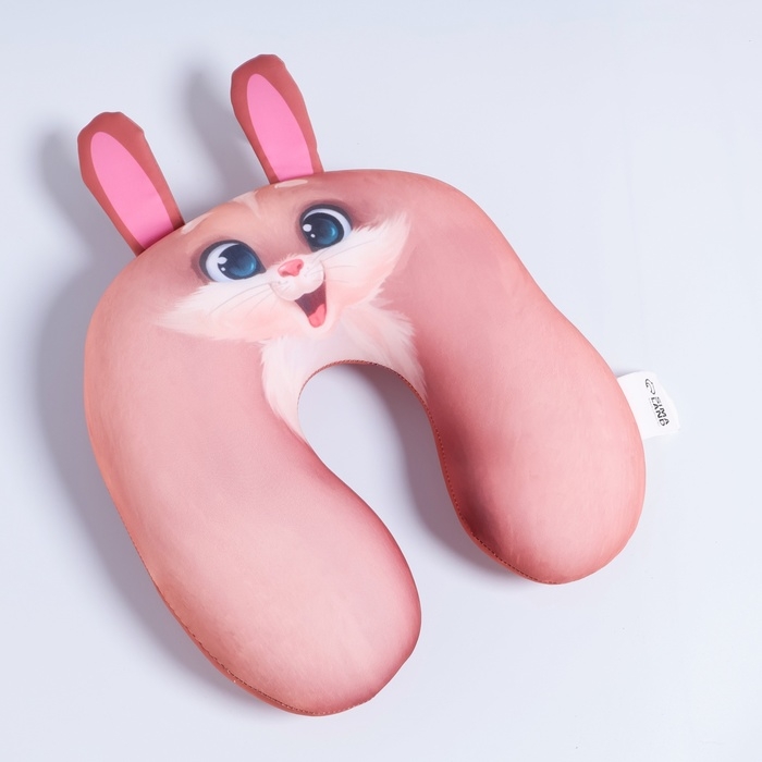 Подушка детская для путешествий антистресс &laquo;Зайка&raquo;