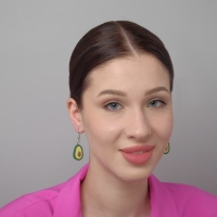 Серьги пластик &laquo;Авокадо&raquo; крупные, цвет зелёно-коричневый