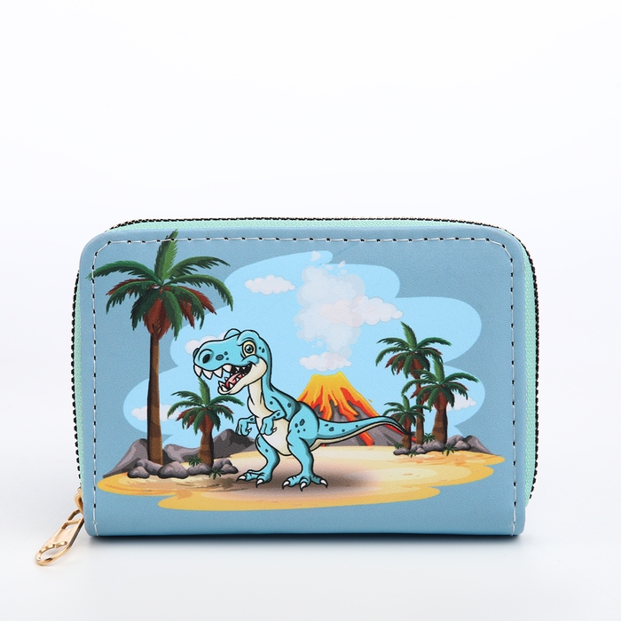 Кошелёк детский на молнии &laquo;Выбражулька&raquo;, цвет голубой