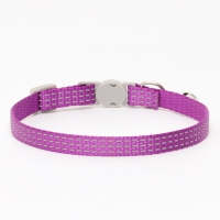 Ошейник кошачий светоотражающий, 19-32 х 1 см, фиолетовый