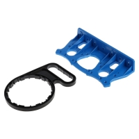 Корпус для фильтра ZEIN, 10SL, 3/4", двойной, для холод. воды, ключ, крепление, прозрачный