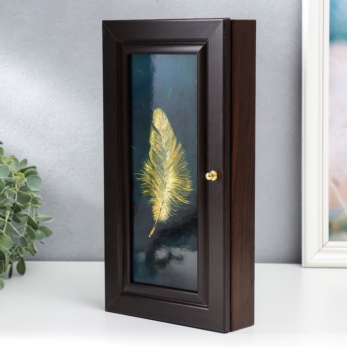 Ключница Ключница "Пёрышко" 16х31 см венге МИКС