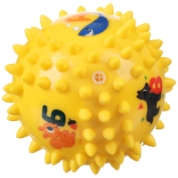 Развивающий тактильный мячик &laquo;Малыш&raquo;,, с пищалкой, 1 шт, диаметр 9, виды МИКС, Крошка Я